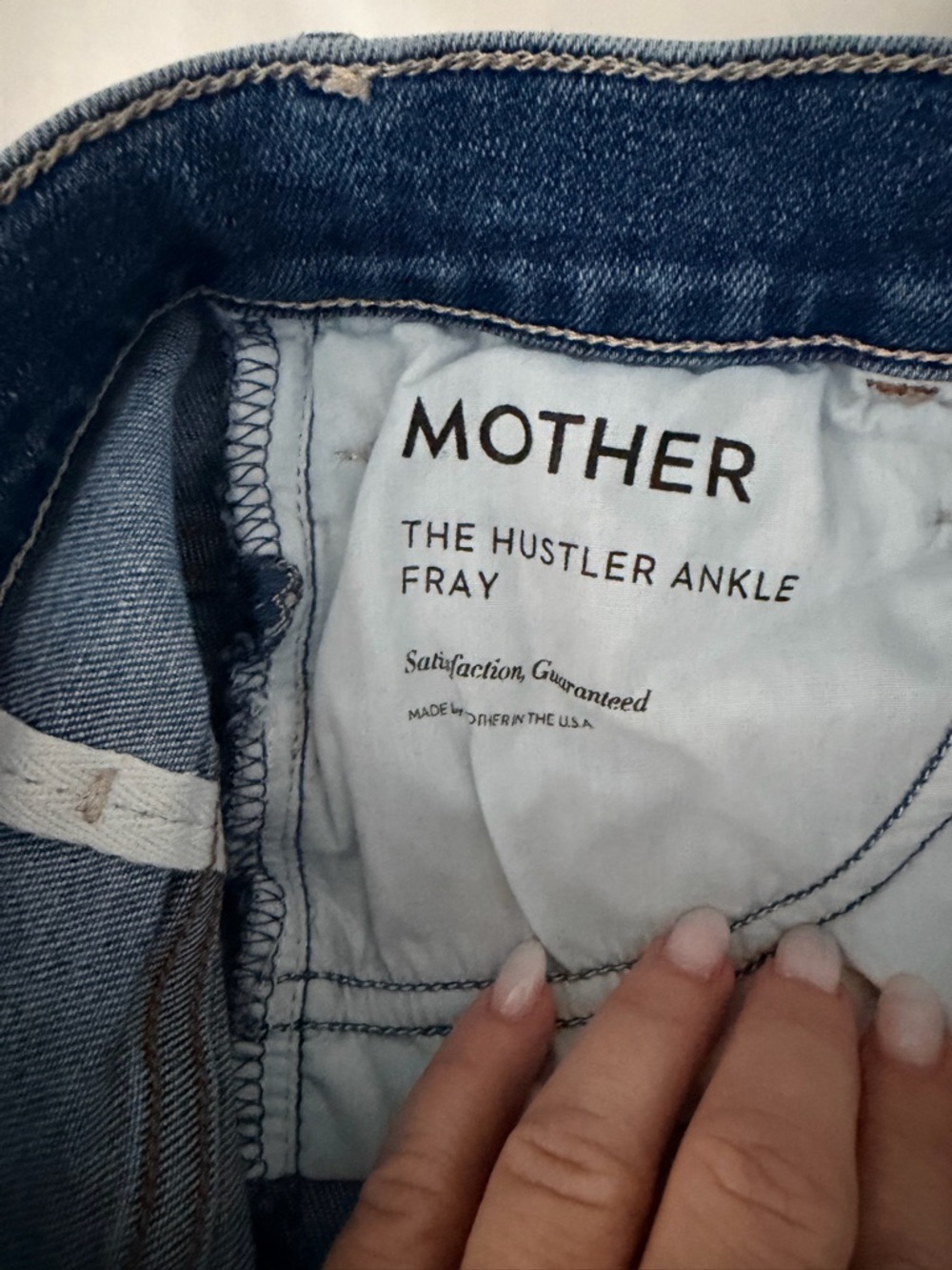 MOTHER Hustler ankle fray dissatisfaction guaranteed - Picture 4 of 5